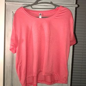 Adidas pink tee